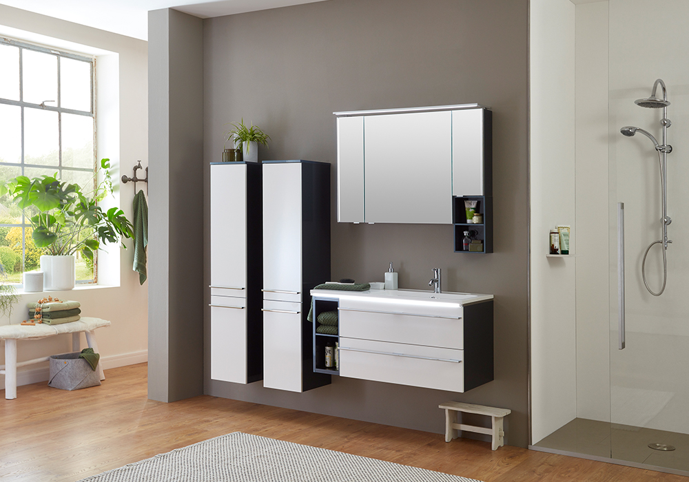 10938_18 MARLIN BAD 3250_100cm_Weiss Seidenglanz_Anthrazit Seidenglanz
