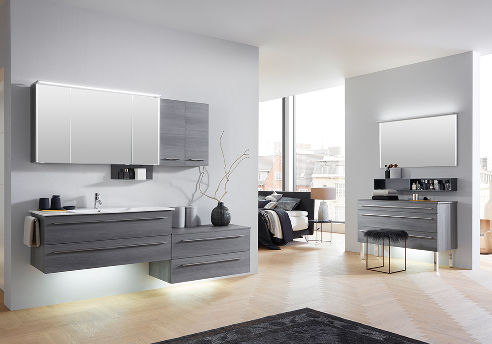 11674_18 MARLIN BAD 3260_120cm_Kastanie Graphit Nachbildung_Anthrazit Seidenglanz