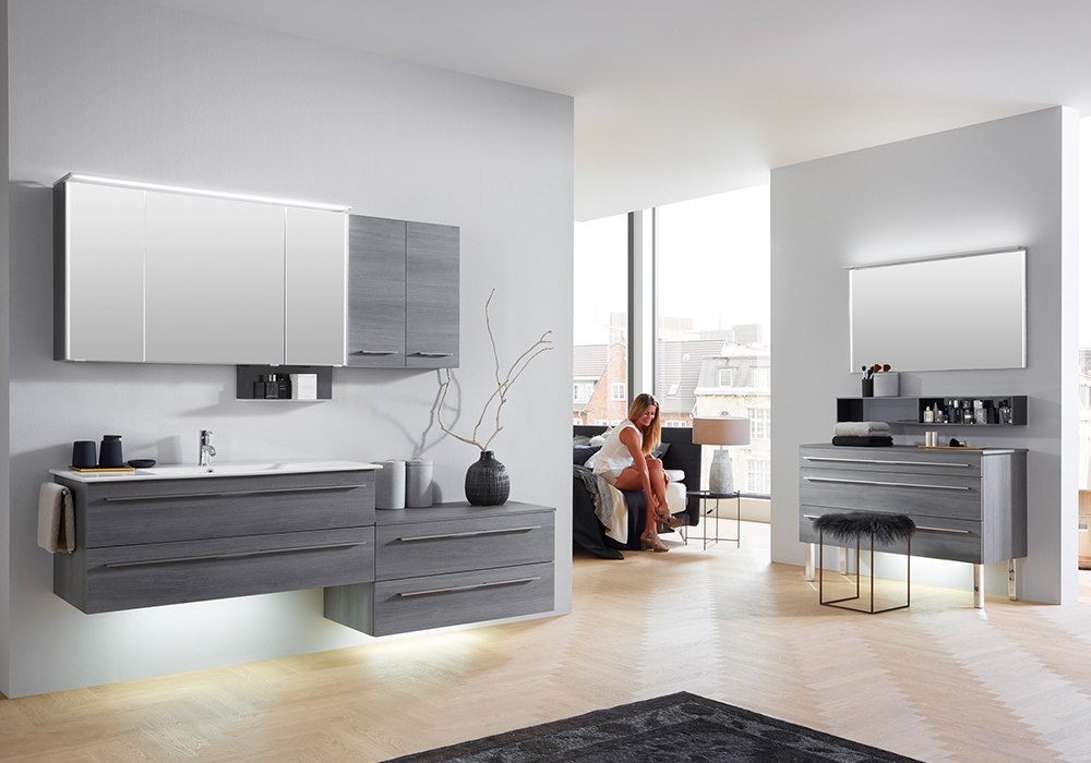 11678_18 MARLIN BAD 3260_120cm_Kastanie Graphit Nachbildung_Anthrazit Seidenglanz