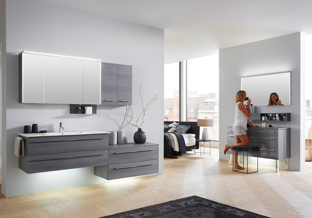 11679_18 MARLIN BAD 3260_120cm_Kastanie Graphit Nachbildung_Anthrazit Seidenglanz