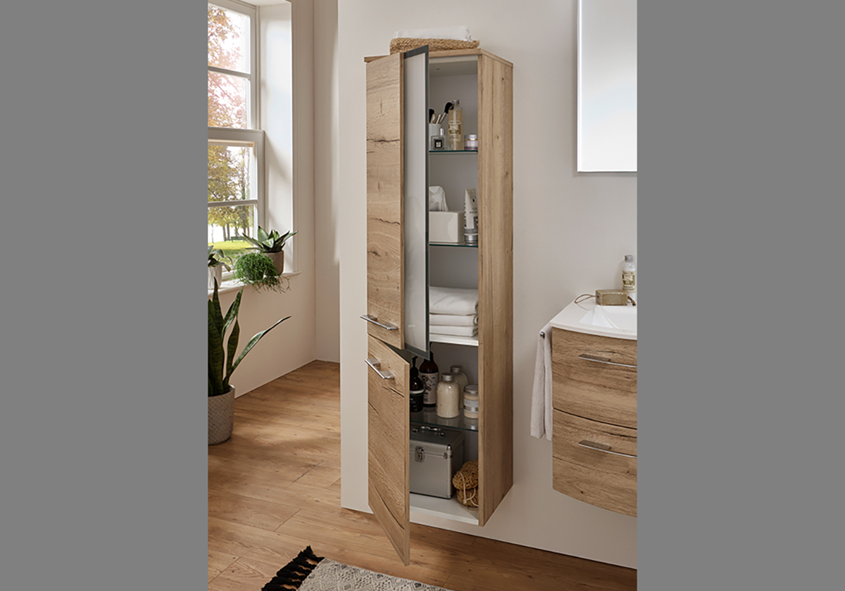 13534_18 MARLIN BAD 3280_120cm_Eiche Struktur Nachbildung_Anthrazit Seidenglanz